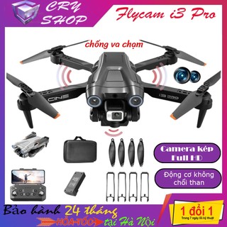 Máy bay Flycam I3 Pro điều khiển từ xa quay phim chụp ảnh trên không pin siêu khỏe với 30 phút bay, bay xa 1000m