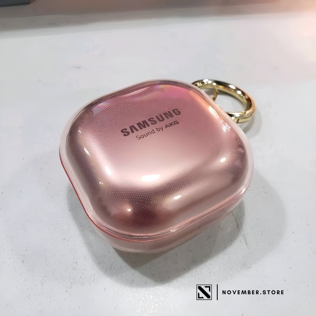 Ốp case dẻo nhiều màu cho Samsung Buds2 Pro / Buds 2 / Buds FE / Buds Pro / Buds Live - Tặng kèm móc treo mạ vàng