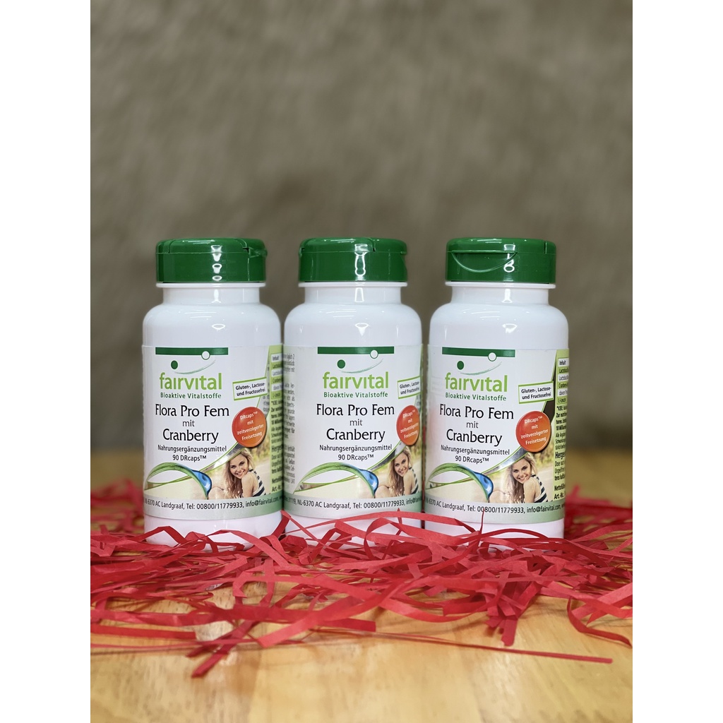 Men vi sinh Phụ Khoa Cranberry 90 viên với 9 tỷ lợi khuẩn