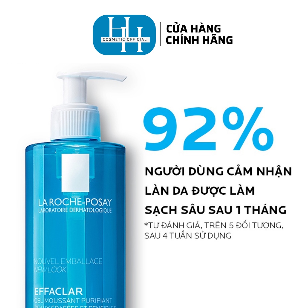 Sữa rửa mặt La Roche Posay Gel Effaclar dành cho da dầu mụn 50ml - 400ml