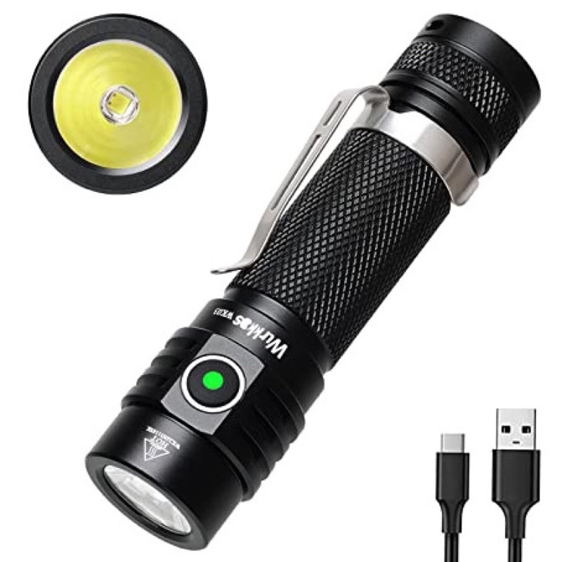 Đèn pin Wurkkos WK03, LED SST40 siêu sáng siêu nhỏ gọn 1800lumen sử dụng pin 18650 sạc lại được