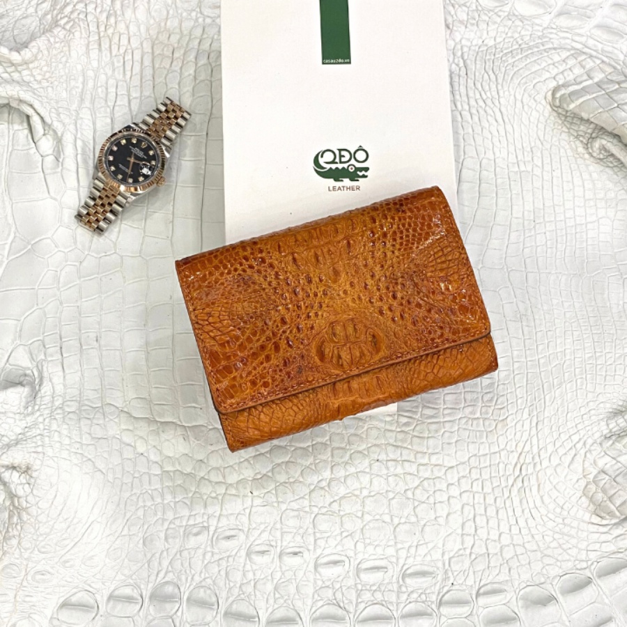 Ví Nữ Cầm Tay Gấp 3 Mini Vuông 2DO LEATHER Da V32 Kích Thước  Quà Tặng Cho Người Thân, Sang Trọng, Chính Hãng