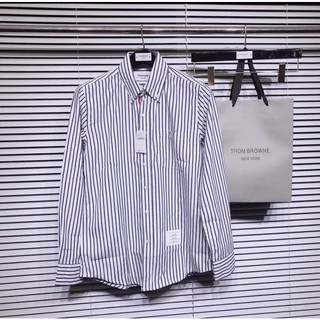 Áo sơ mi Thom brown sọc đen viền trong cao cấp nhập khẩu