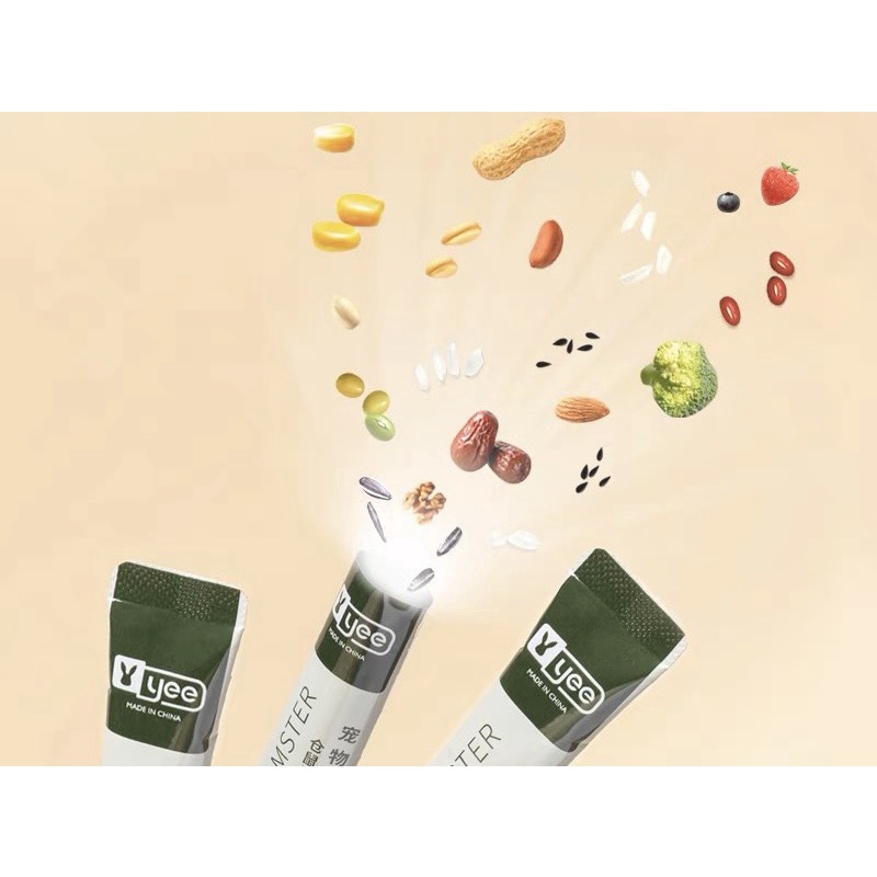 bột Yee rau củ tổng hợp trộn chung thức ăn cho hamster, sóc,nhim,,,,