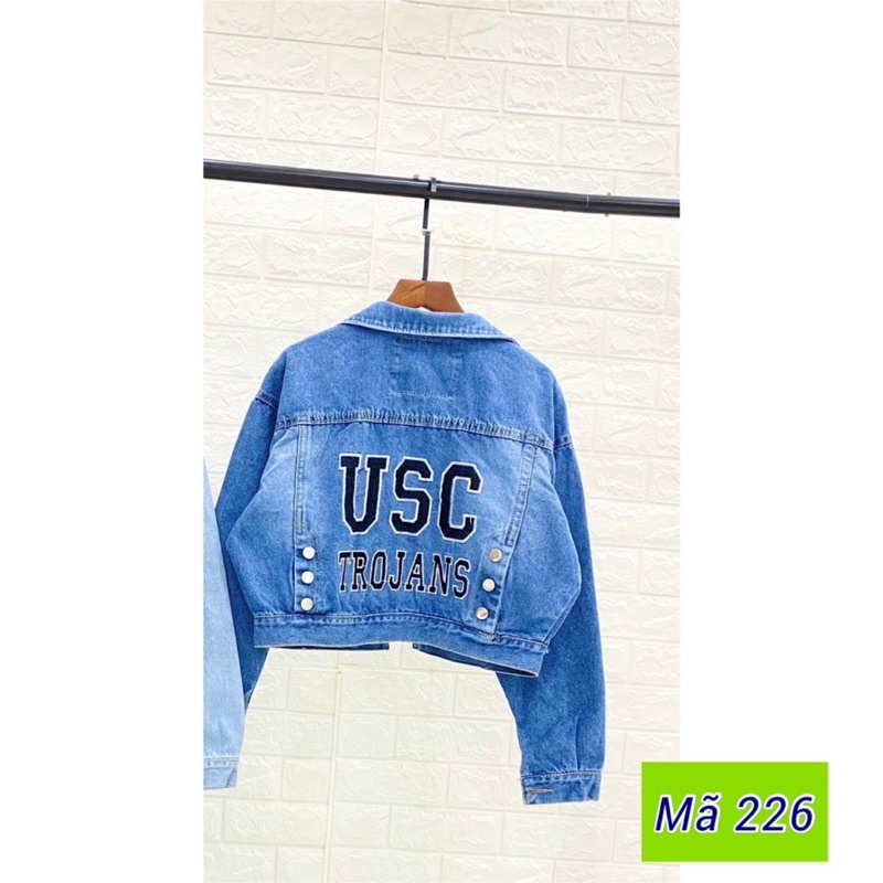 Áo Khoát Jean Kèm Nón Cao Cấp, Ảnh Thật Ik hình , Ôm Dáng ,2022