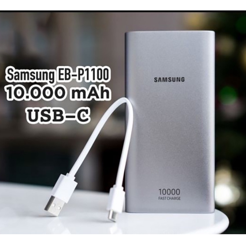 Sạc Dự Phòng Samsung Dung Lượng 10.000mAh 2 Cổng USB + 1 Type-C - Sạc Dự Phòng EB-P110