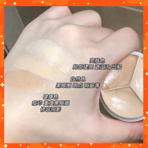 Bảng che khuyết điểm 3 màu SWEET MINT mỏng nhẹ tự nhiên che phủ tốt Chính Hãng