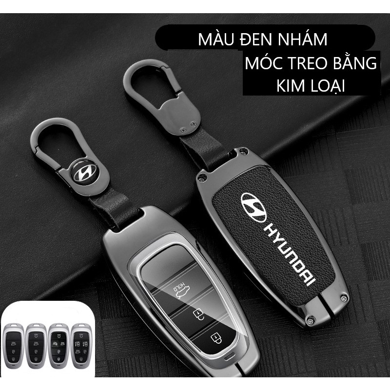 Ốp chìa khóa Hợp kim cao cấp Hyundai Tucson 2022+, Santafe - mẫu mới
