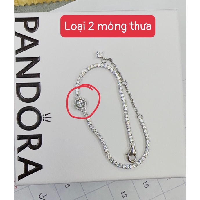 Vòng tay pandora đá hình tròn sáng cực đẹp