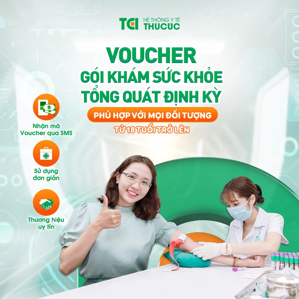 Hà Nội [E-voucher] Gói khám sức khỏe tổng quát định kỳ cho Nữ - Cơ bản tại Hệ thống Y Tế Thu Cúc - Bệnh viện Thu Cúc