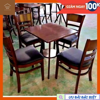 Bộ bàn ghế cabin 4 ghế, bàn ghế cà phê - bảo hành chính hãng