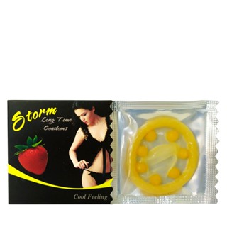 Bao cao su Storm Long Time hộp 1 chiếc kéo dài thời gian, hương dâu tăng khoái cảm tiêu chuẩn Nhật Bản giá rẻ tiết kiệm