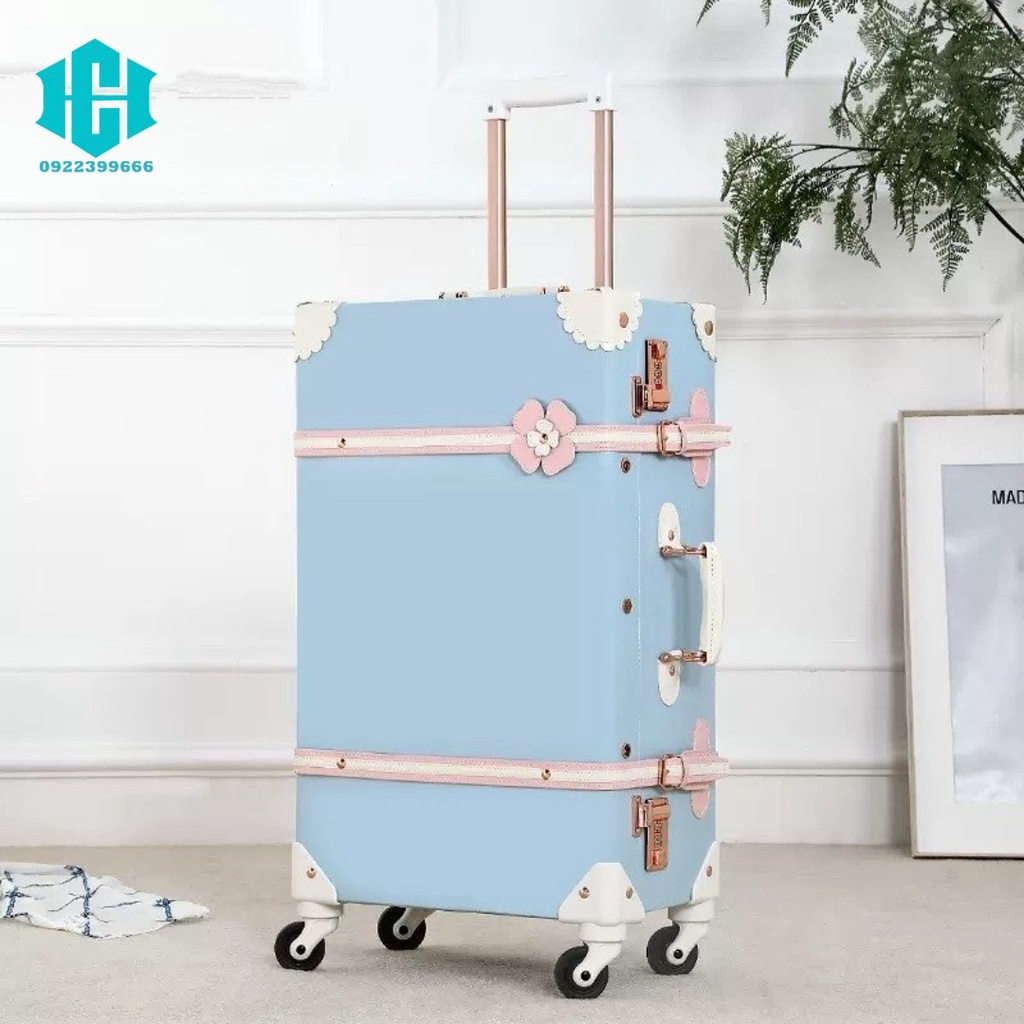 Vali nữ uniwalker retro size 20, 24 inch thiết kế nhẹ nhàng, thanh lịch