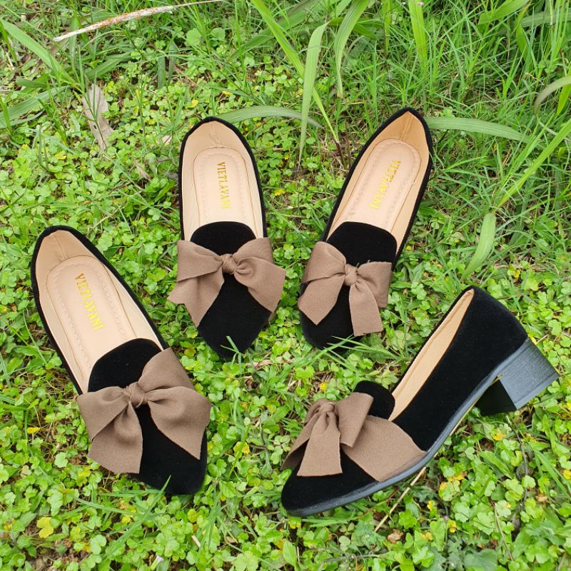 GIÀY BÚP BÊ NỮ ĐẾ CAO 3 PHÂN NƠ TO CHẤT LIỆU CAO CẤP MỀM ÊM CHÂN