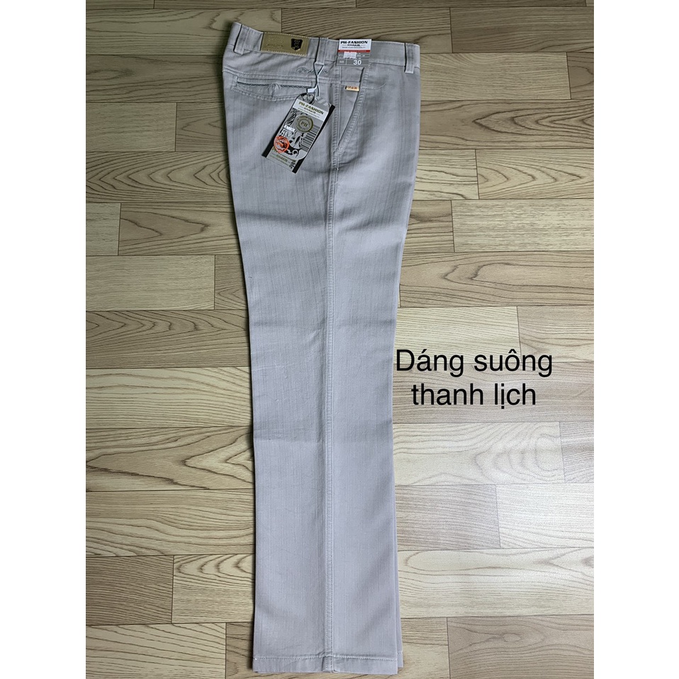 Quần kaki trung niên ống suông công sở kk968 - Xưởng may Phúc Hằng
