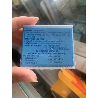 Viên ngậm sát trùng Tyrotab