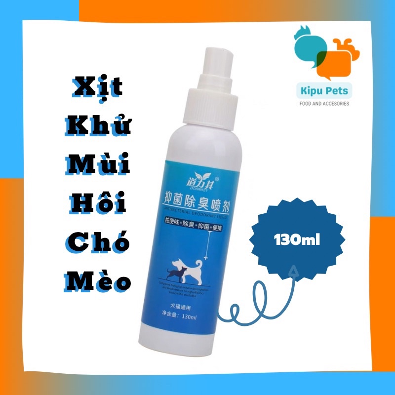 Xịt Khử Mùi Hôi Thú Cưng – Xịt Khử Mùi Chó Mèo Chuồng Trại 130ml – Kipu Pets