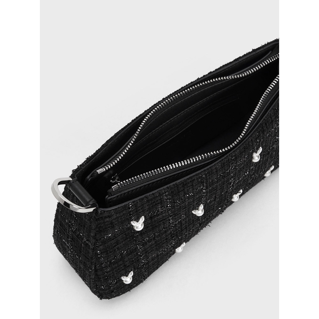 Túi kẹp nách đeo chéo cnk mẫu mới nhất năm 2023 chất dạ tweed cao cấp kèm 2 dây. có sẵn