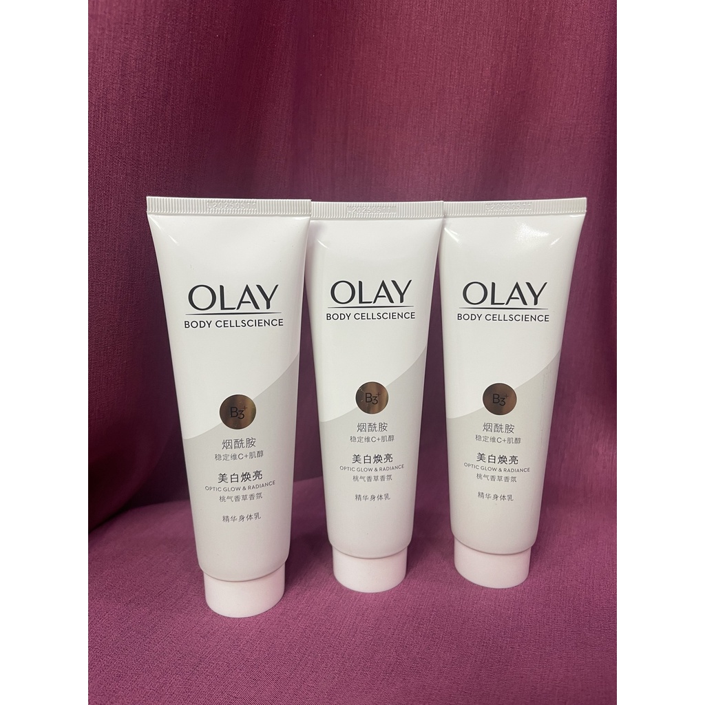 Tuýp dưỡng thể Olay trắng da 85ml Optic Glow and Radiane