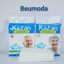 (Combo 2 gói) Tấm đệm lót Kazan người lớn, sản phụ thấm hút siêu tốc ( 42cm x 72cm ) Gói 10 miếng