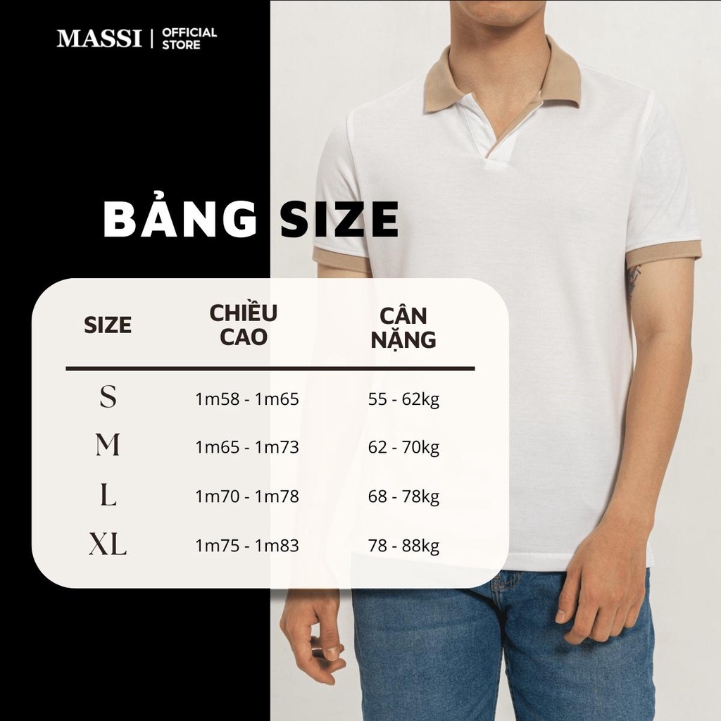 Áo Polo MASSI chất liệu vải co giãn - POLO MASSI 02 | BigBuy360 - bigbuy360.vn