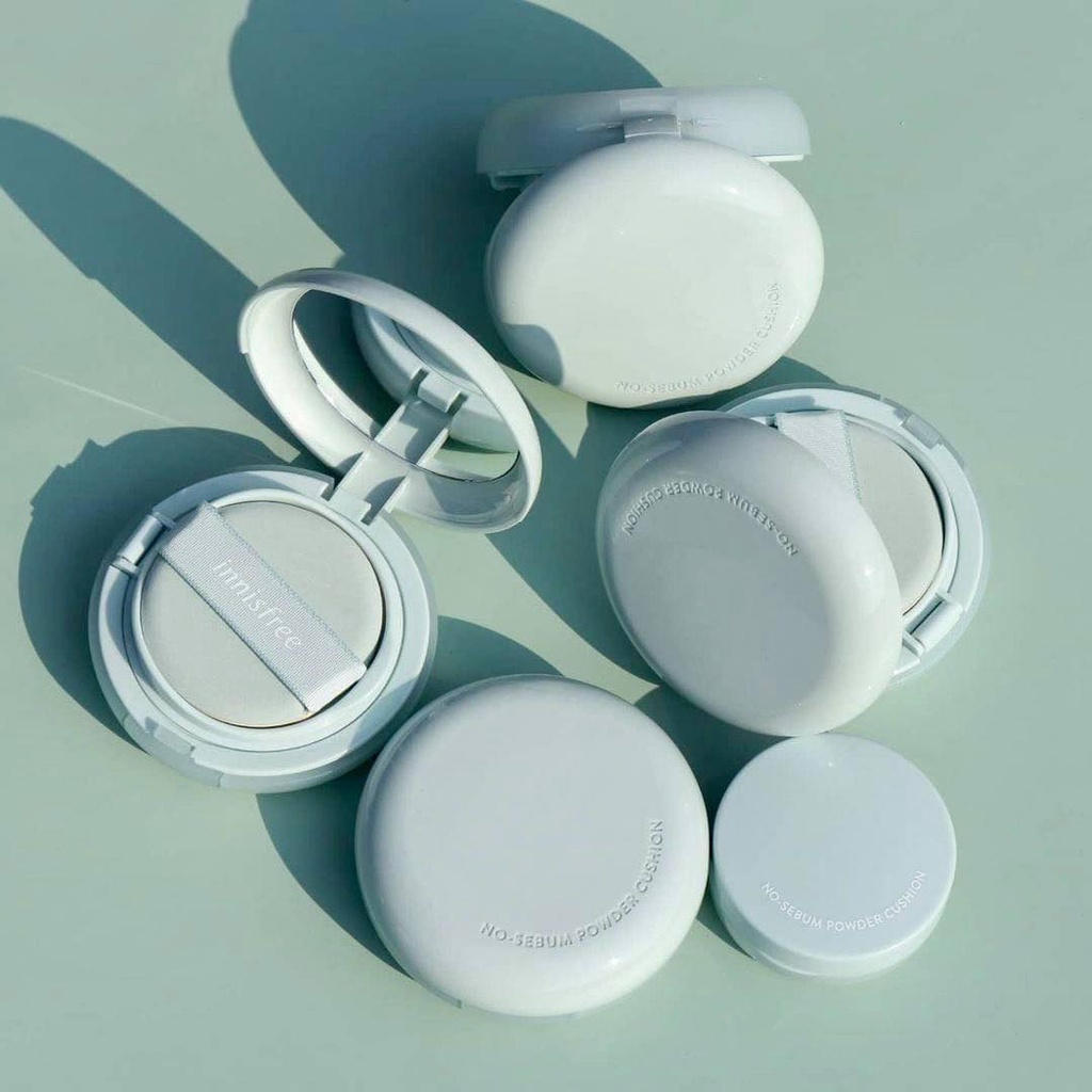 Phấn Nước Kiềm Dầu, Che Phủ Cao Innisfree No-Sebum Powder Cushion SPF35PA++ 14g
