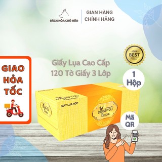 Hộp giấy rút lụa bless you l'amour giấy 3 lớp 120 tờ/ hộp cao cấp cho gia đình