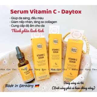 Tinh chất sáng da mờ thâm giúp da mịn khỏe cao cấp - SerumVitamin C Daytox - hàng Đức- Nhà Của Chi
