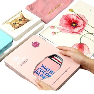 (GIÁ TỐT NHẤT)Màu Nước Keep Smiling 36 Màu Viên Nén Cao Cấp Đen/Xanh/Hồng