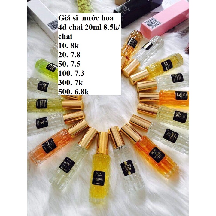 - NƯỚC HOA 4D CHAI 20ML