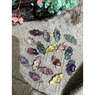 Đá fluorite hình trái tim có cánh| cada decor