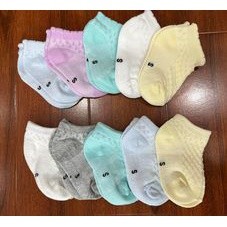 Set 5 đôi tất lưới bé trai và bé gái từ 0-3 tuổi