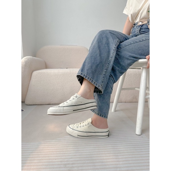 [ CHÍNH HÃNG ] giày sneaker CONVERSEE CHUCK 70S MULE trắng (70_MK)