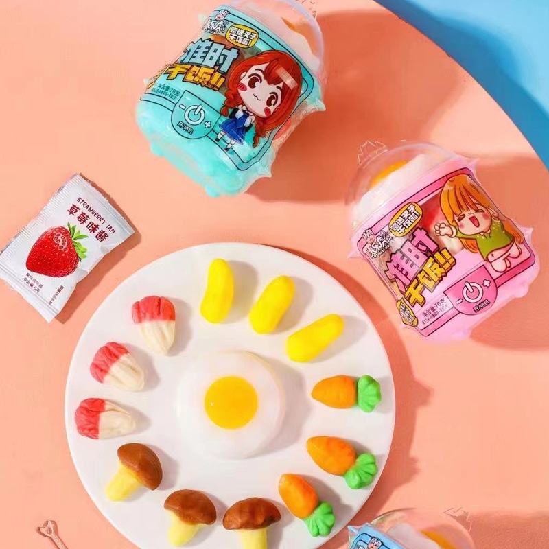 Kẹo đồ chơi kẹo dẻo nồi hấp trứng rau củ kẹo dẻo