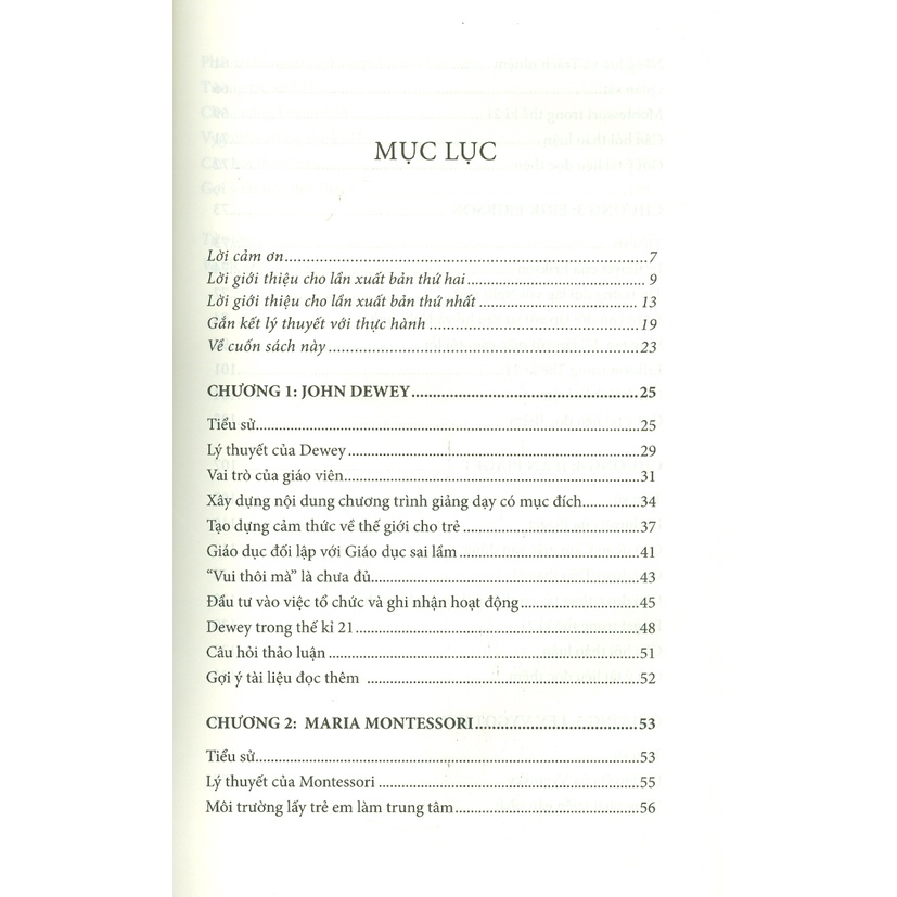 Sách - Các Lý Thuyết Về Trẻ Em Của Dewey, Montessori, Erikson, Piaget Và Vygotsky