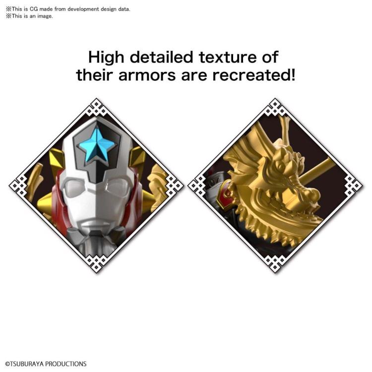 Mô hình lắp ráp Ultraman the Armour of Legends Ultraman Titas Guan Yu Armour Quan Vũ 03 Bandai 4573102629623