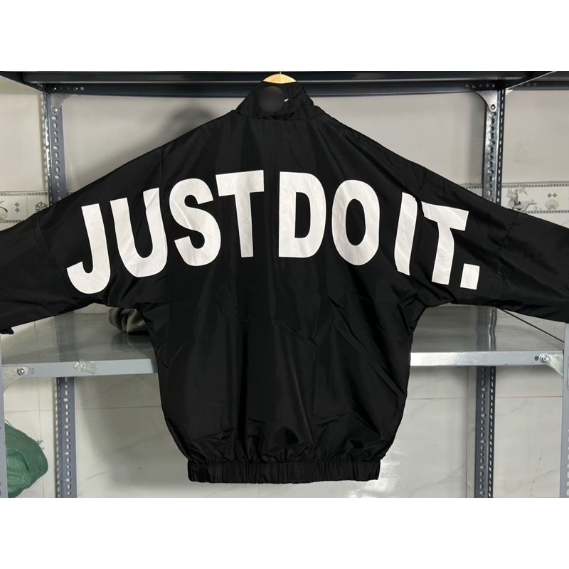 Áo Khoác dù Just Do It Nhiều Màu - Vải Dù 2 lớp dày dặn logo thêu