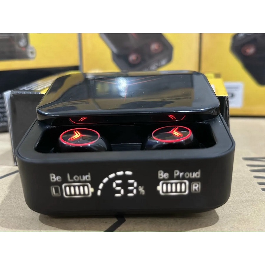 Tai nghe bluetooth kiêm sạc dự phòng M88 Plus, tai nghe bluetooth, Âm thanh nổi Bass âm thanh HiFi, Đèn LED thể thao