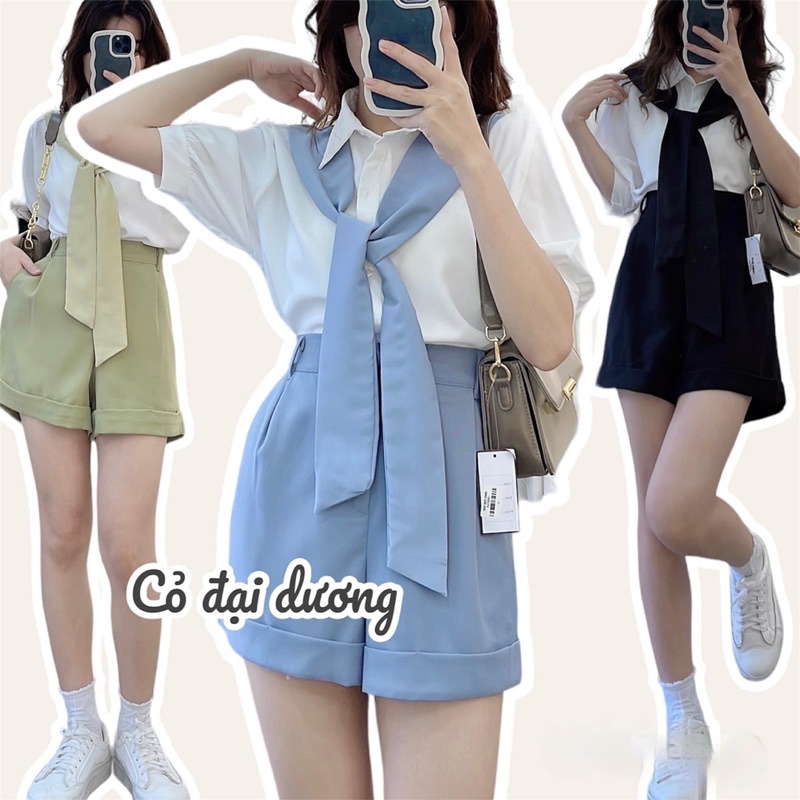 set sơ mi thuỷ thủ cộc 3141