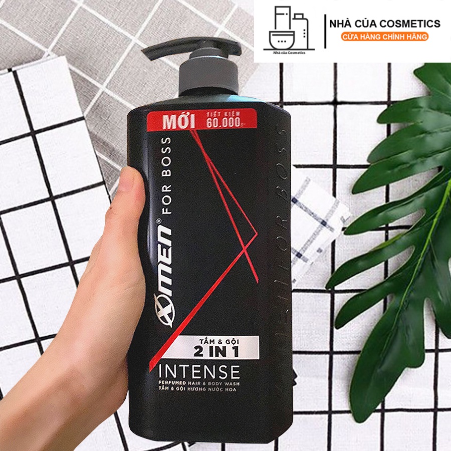 Tắm gội 2 in 1 X-men Boss Intense hương nước hoa 650g