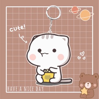 Móc khóa mèo chibi hoạt hình đáng yêu dễ thương cute