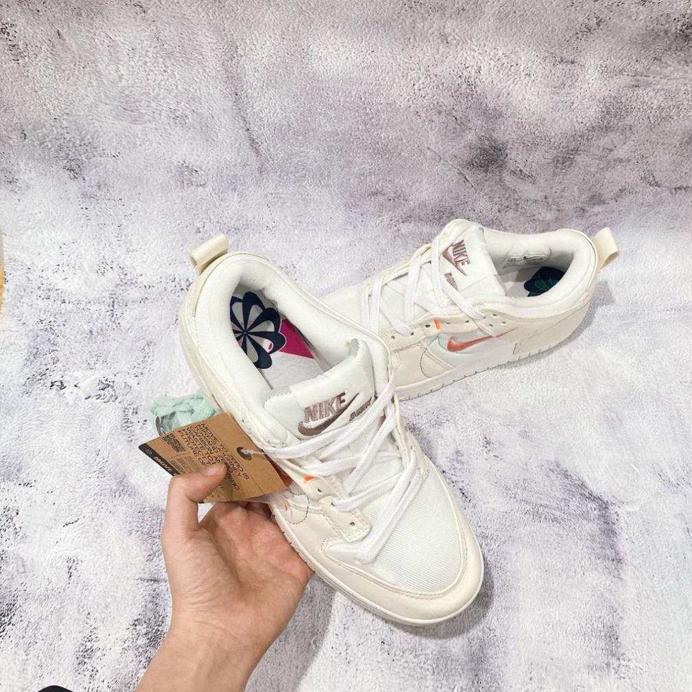 Giày thể thao S_B Dunk Low Dis'rupt 2 ‘Pale Ivory Black’ Trắng hồng, Giày Sneaker SB trắng hồng