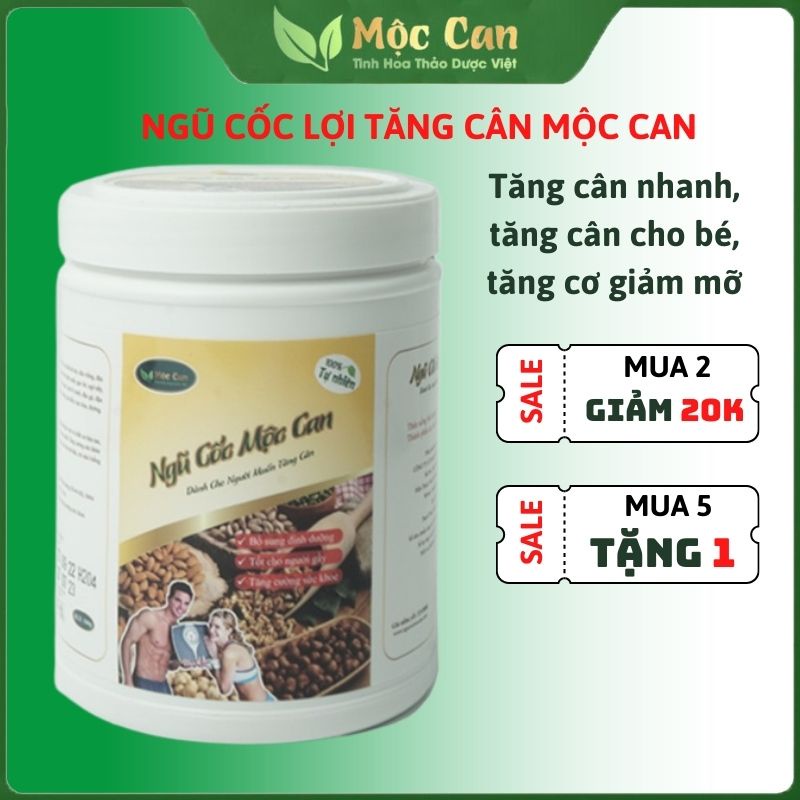 Ngũ cốc dinh dưỡng tăng cân cho người gầy Mộc Can 500g