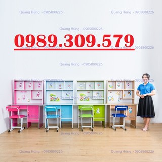 BÀN HỌC SINH TẶNG KÈM HÌNH DÁN CHO BÉ HCM