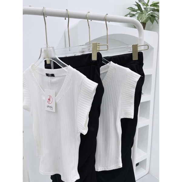 SET ÁO TAY HẾN MIX CHÂN VÁY ĐEN RÚM