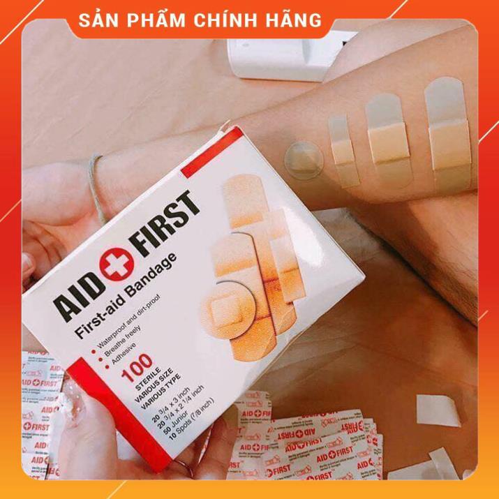 100 Miếng Dán Vết Thương Chữ Thập