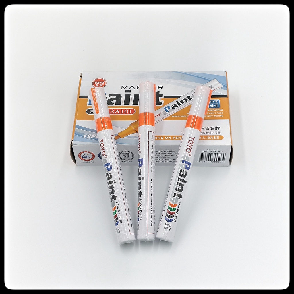 Bút sơn TOYO Paint Marker SA101, Bút REPAINT nhiều màu vẽ đế giày, vết xước sơn xe, vẽ thông số lốp xe,...