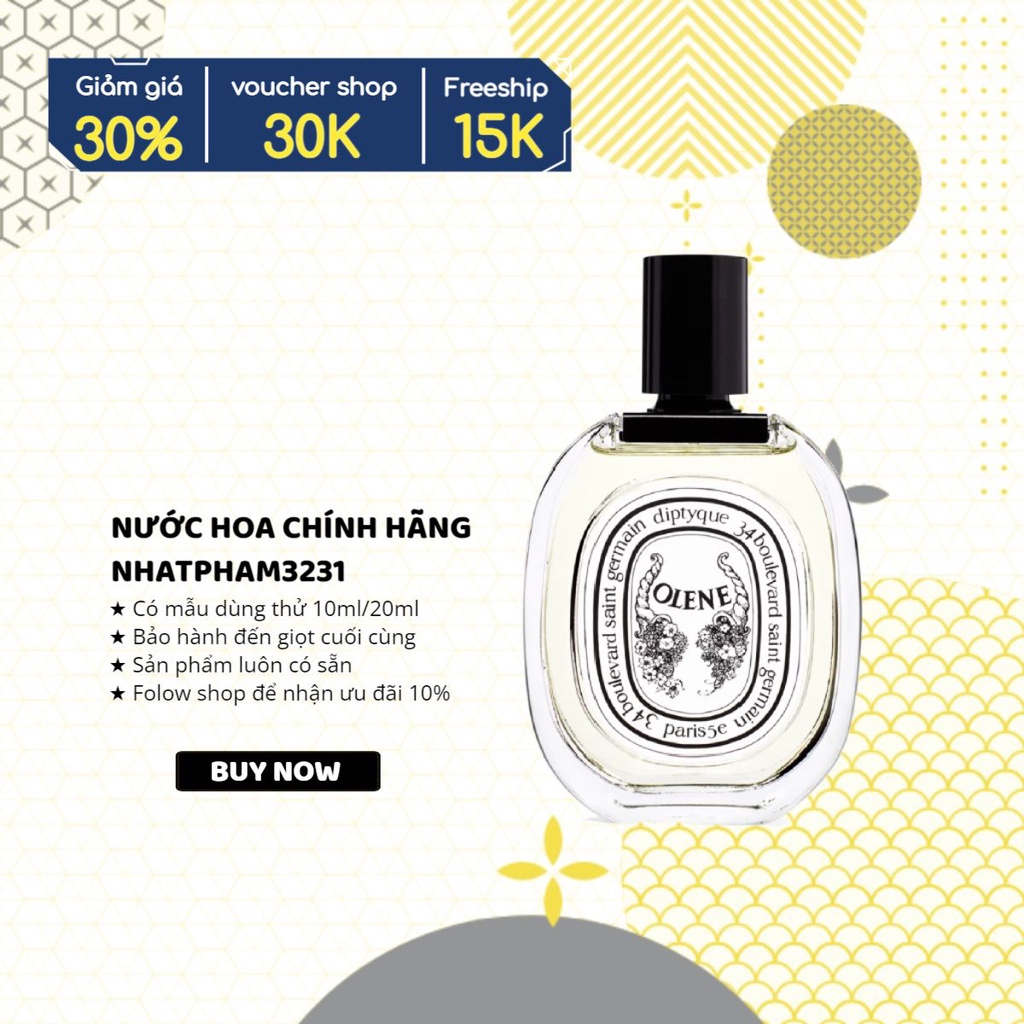Diptyque - Olene EDT 10ml - Nước hoa chính hãng