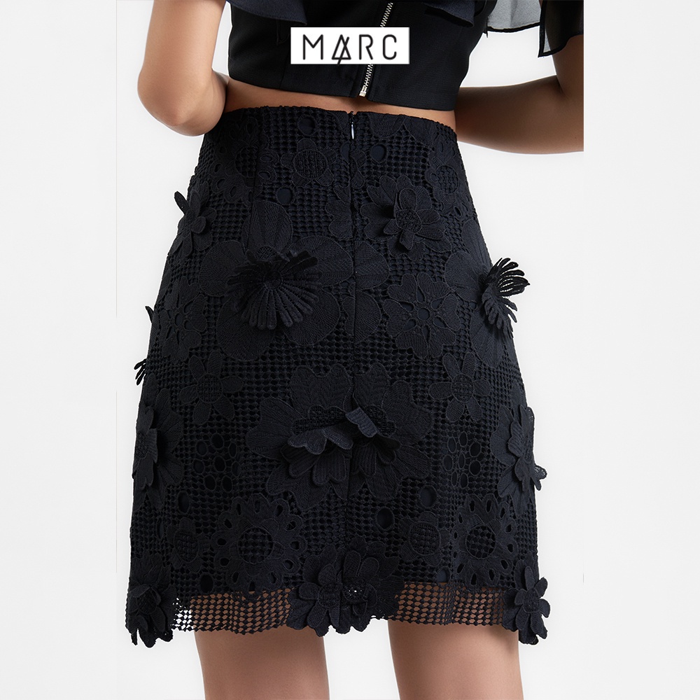 Váy ren nữ MARC FASHION hoa 3D mini form A TRLH113022
