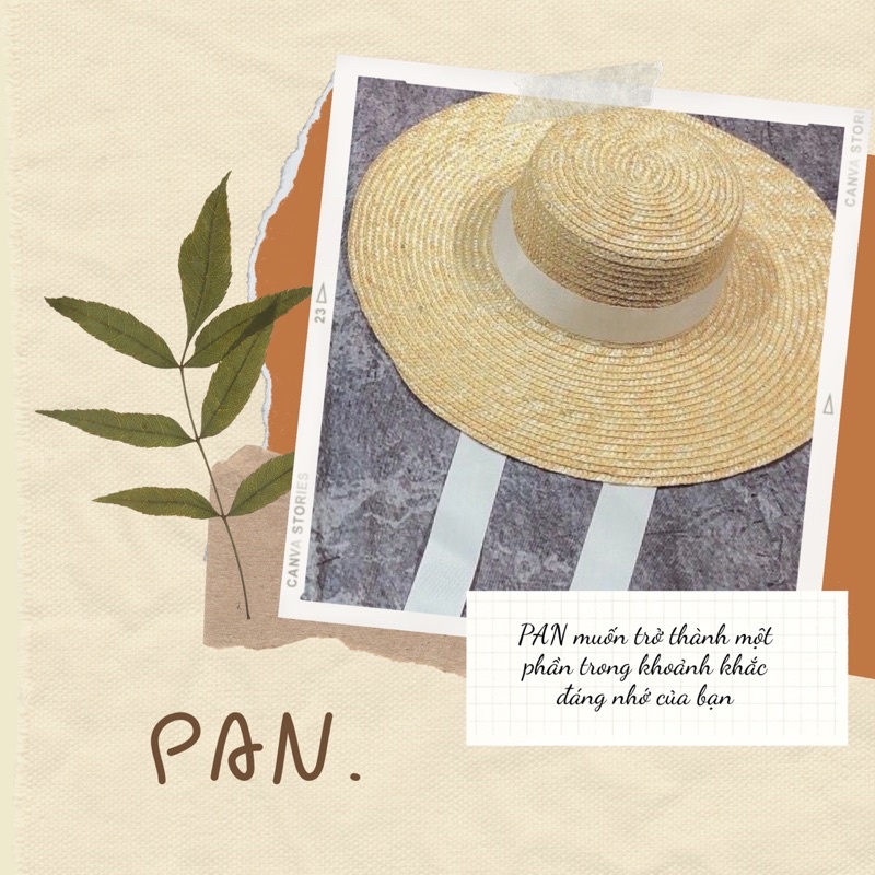 Mũ cói nón coi mu vanh  Cói trai vành rộng trơn dây buộc nơ freesize,tiểu thư,sang chảnh,thời trang